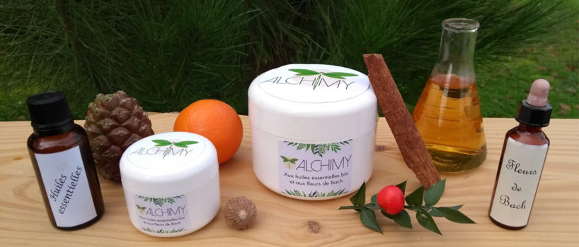 Composition hiver - crèmes Alchimy, huiles essentielles, fleurs de bach